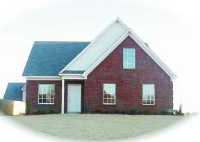 Narrow Lot House Plan #053-00079 Elevation Photo