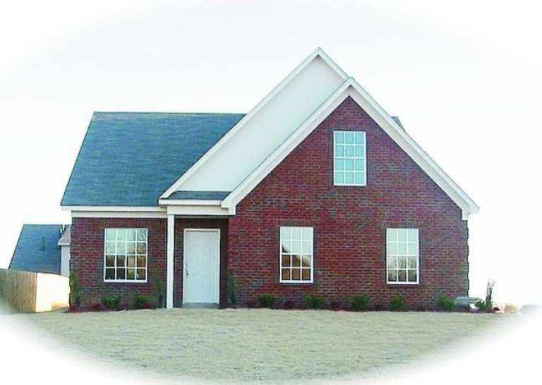 Narrow Lot House Plan #053-00079 Elevation Photo