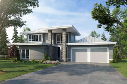 House Plan House Plan #21505 Front Elevation 