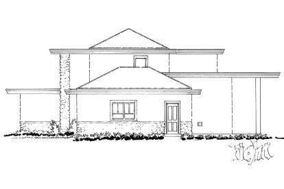 Contemporary House Plan #1907-00047 Elevation Photo