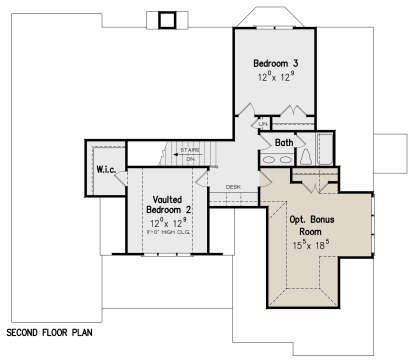 Second Floor for House Plan #8594-00271