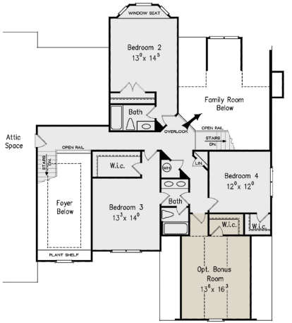 Second Floor for House Plan #8594-00272