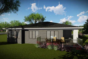 Prairie House Plan #1020-00323 Elevation Photo