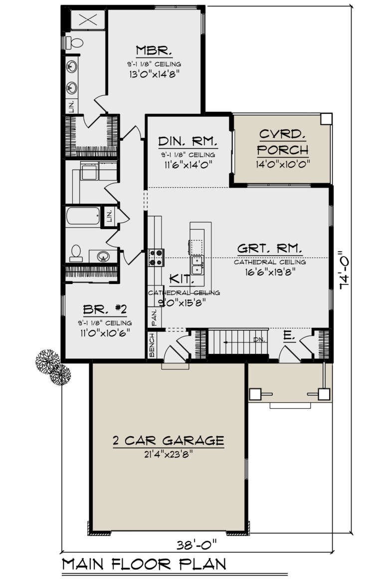 House Plan House Plan #21547 Drawing 1