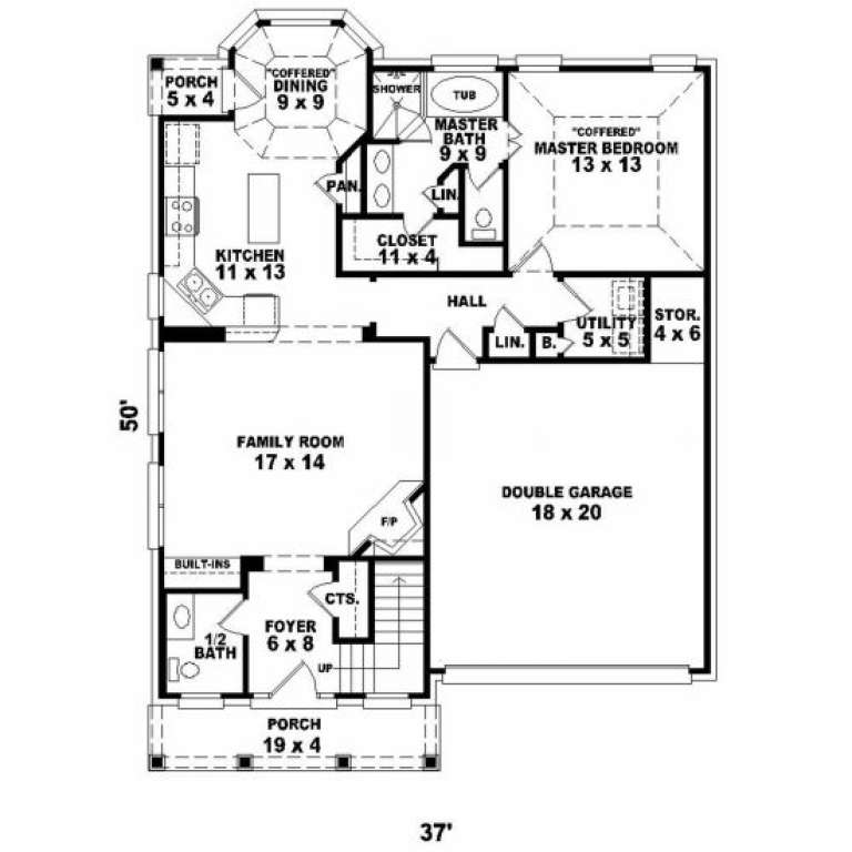 House Plan House Plan #2155 Drawing 1