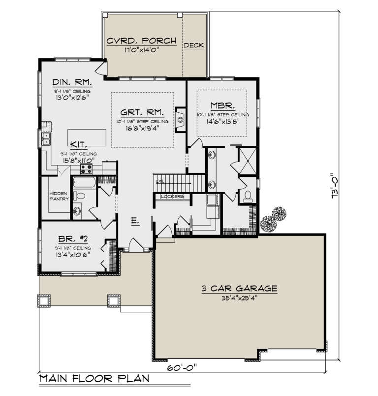 House Plan House Plan #21561 Drawing 1
