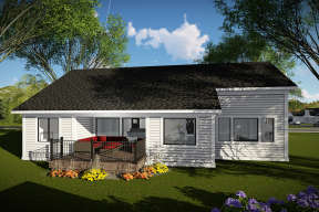 Ranch House Plan #1020-00329 Elevation Photo