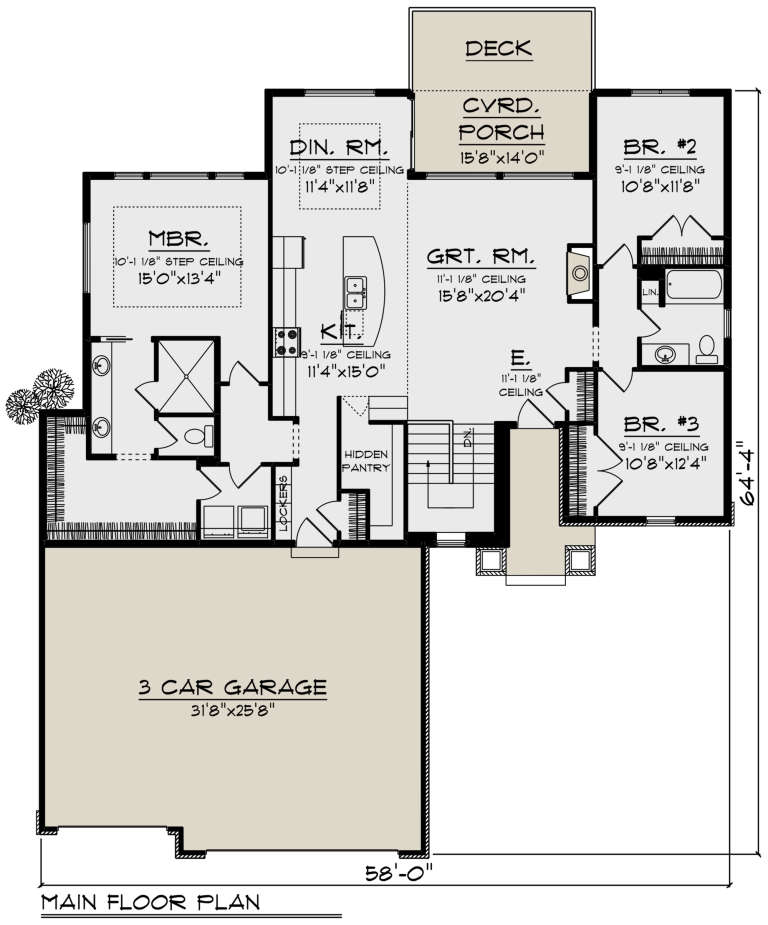 House Plan House Plan #21582 Drawing 1