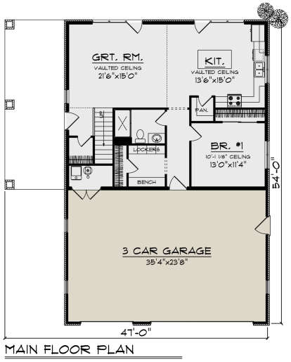 Main Floor for House Plan #1020-00330