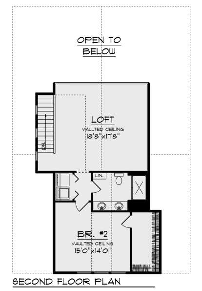Second Floor for House Plan #1020-00330