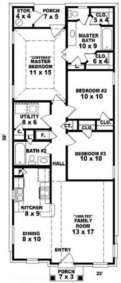 Floorplan for House Plan #053-00086