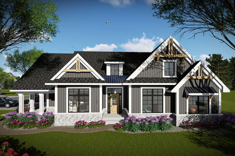 House Plan House Plan #21603 Front Elevation 