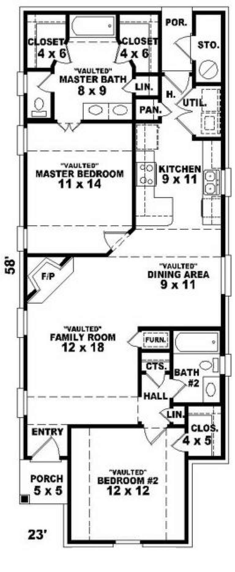 House Plan House Plan #2161 Drawing 1