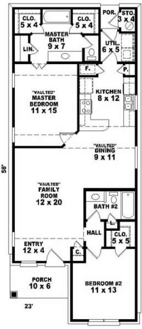 Floorplan for House Plan #053-00089