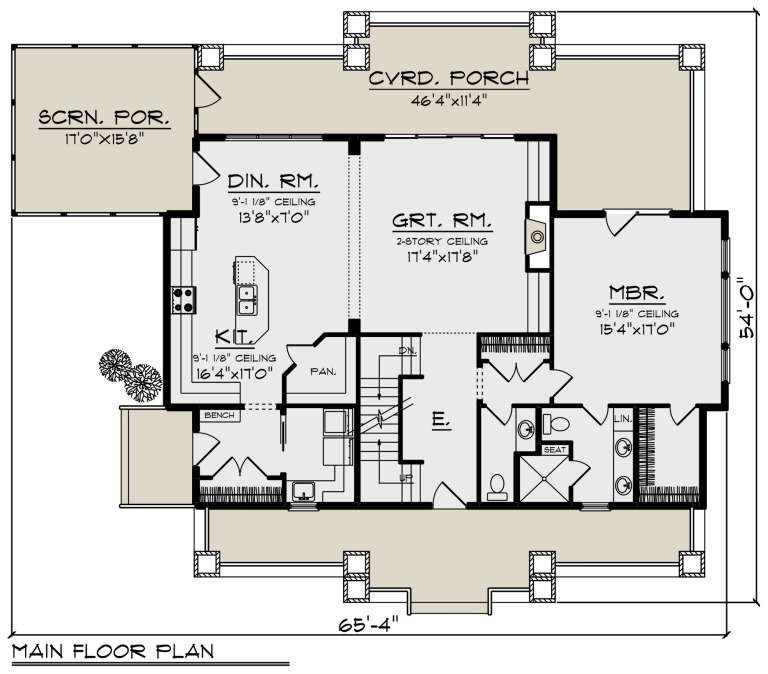 House Plan House Plan #21624 Drawing 1
