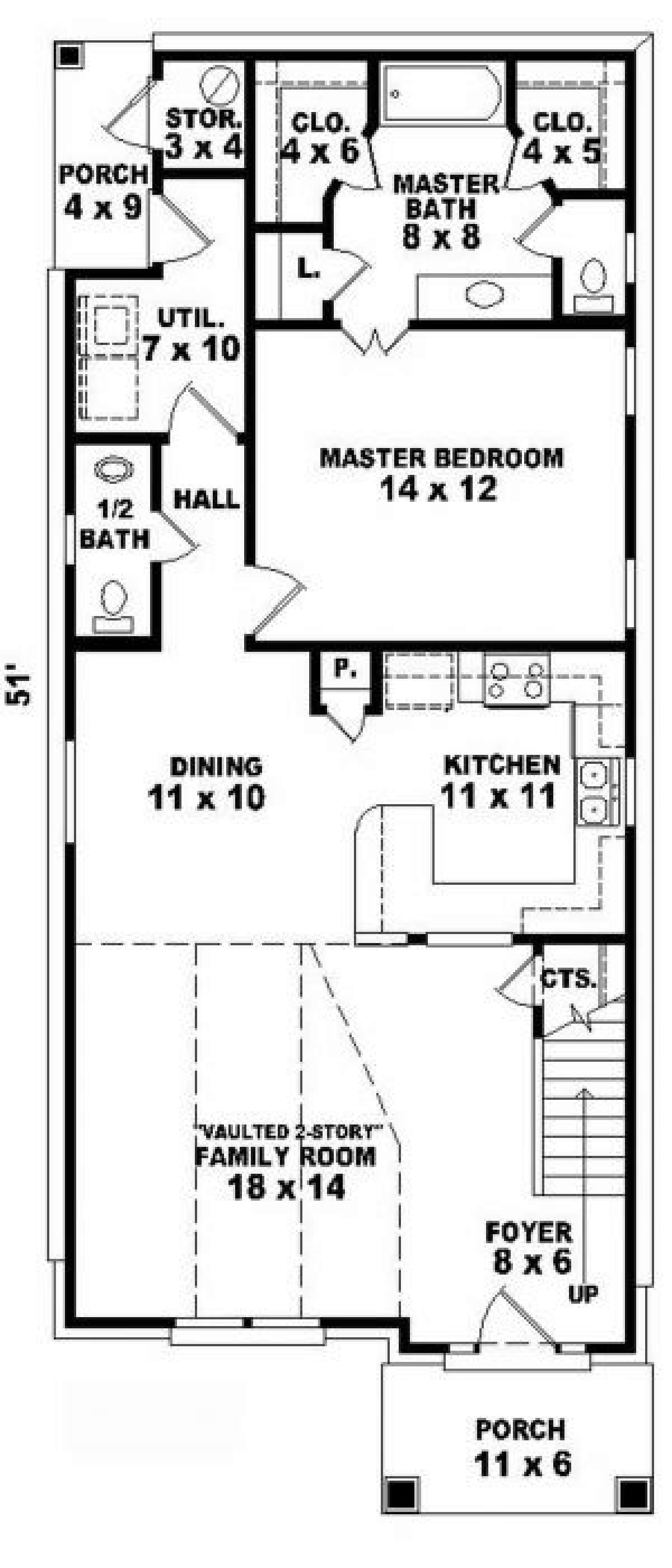 First Floor for House Plan #053-00090
