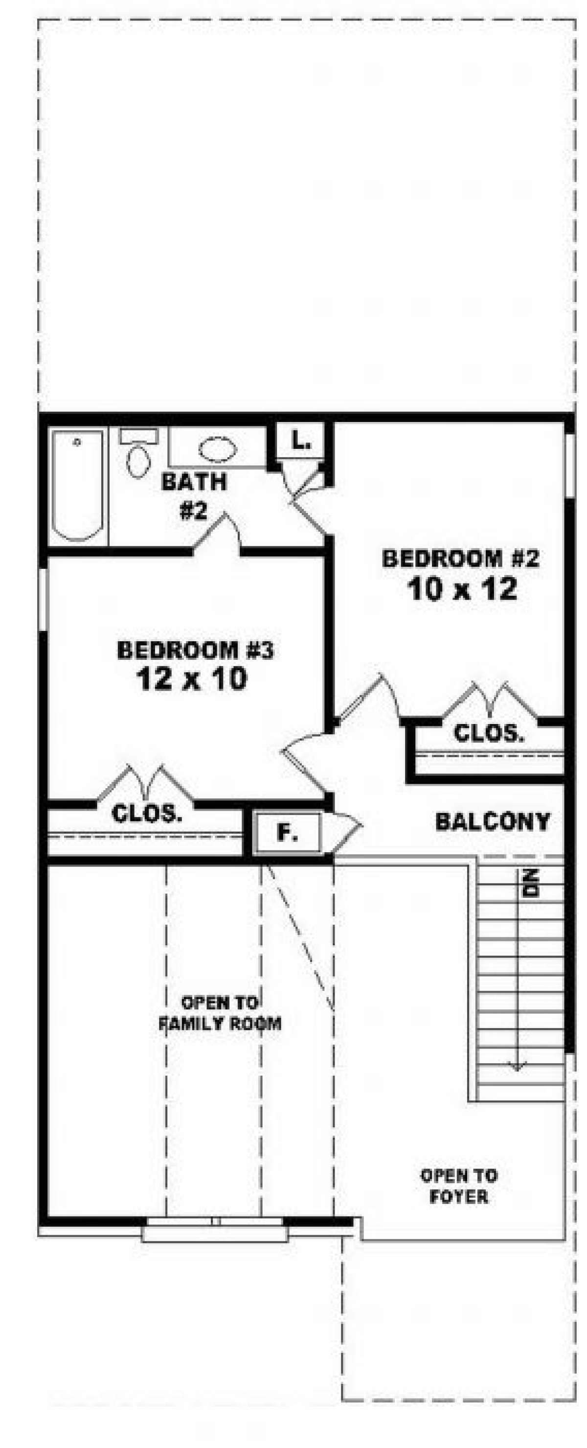 Second Floor for House Plan #053-00090