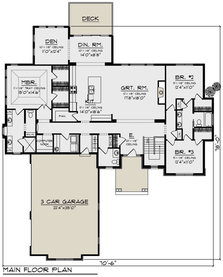 House Plan House Plan #21638 Drawing 1