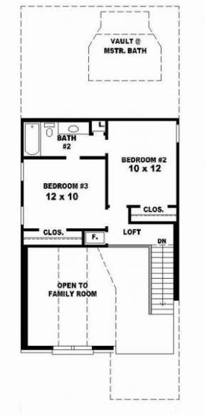 Second Floor for House Plan #053-00091