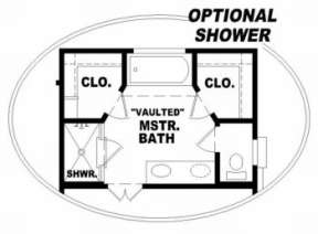 Optional Master Bath for House Plan #053-00091