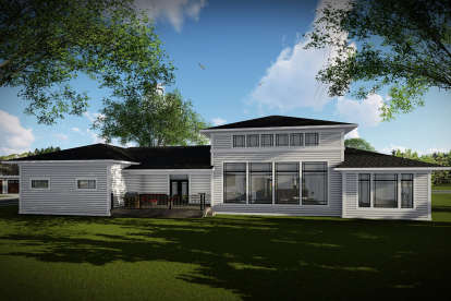 Prairie House Plan #1020-00338 Elevation Photo