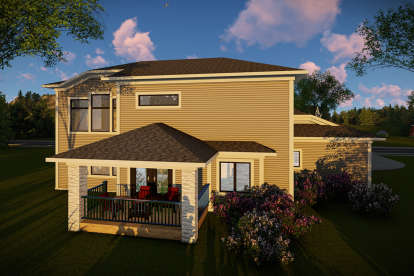 Prairie House Plan #1020-00339 Elevation Photo