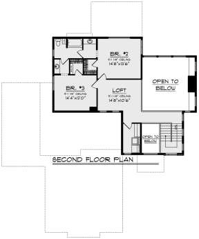 Second Floor for House Plan #1020-00339