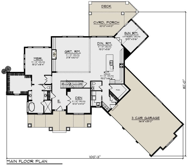 House Plan House Plan #21659 Drawing 1