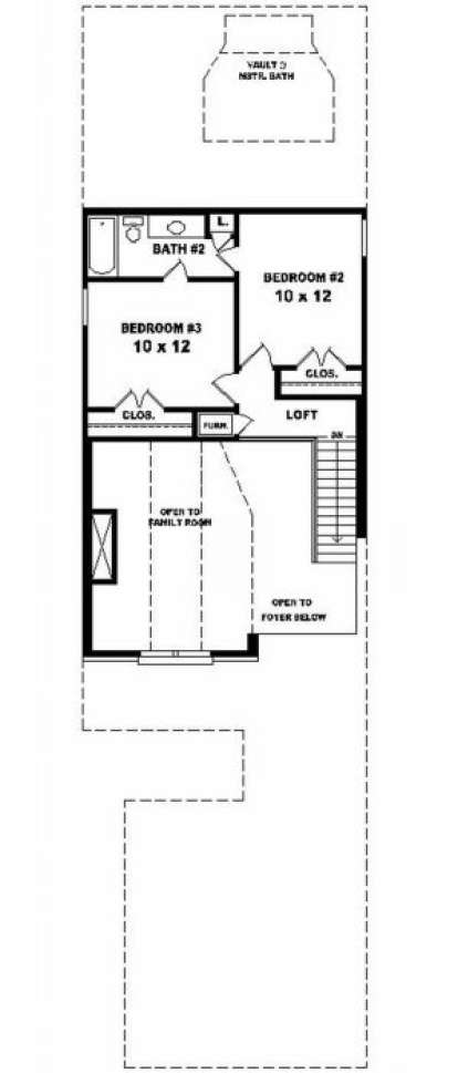 Second Floor for House Plan #053-00094