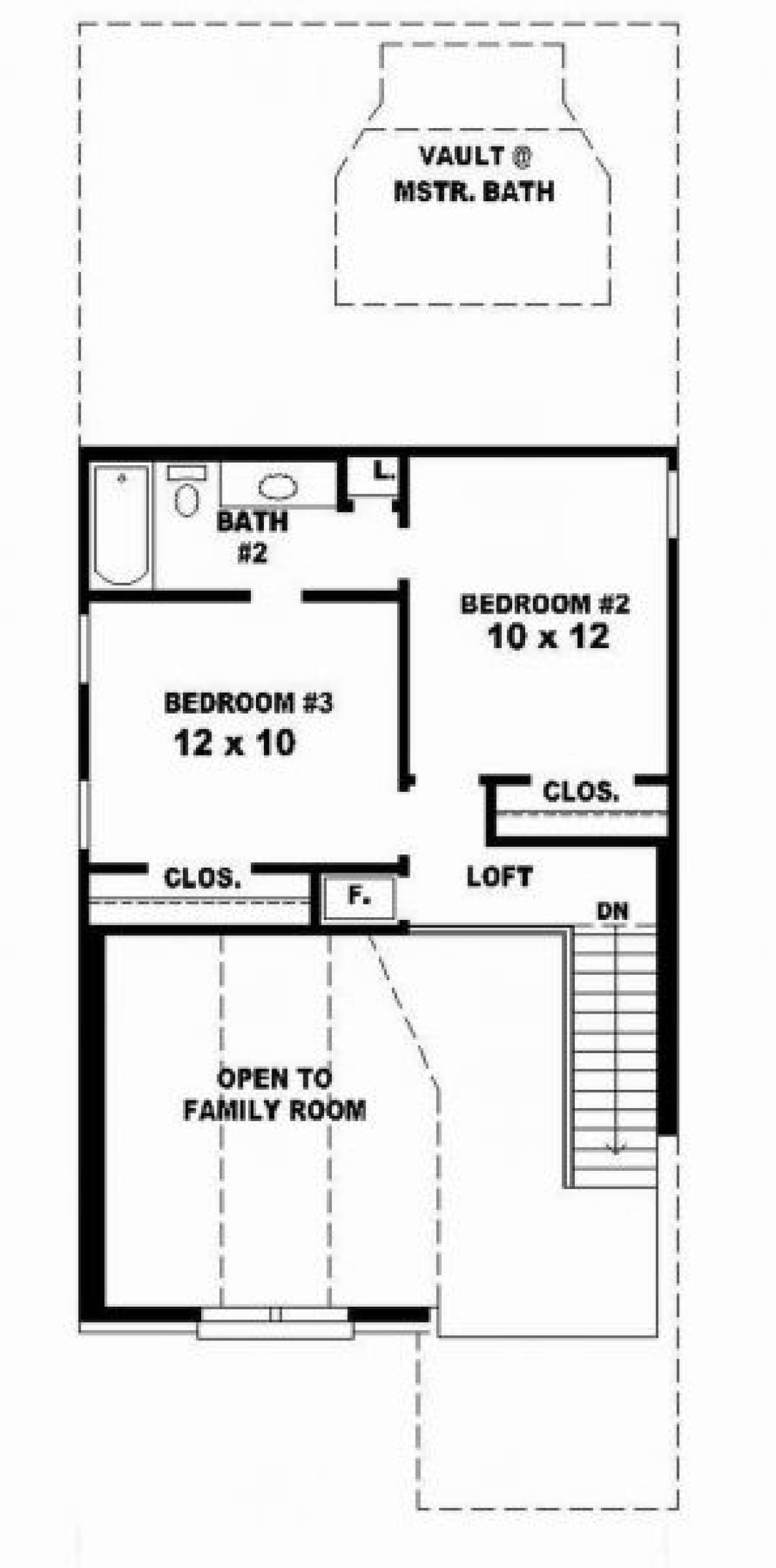 Second Floor for House Plan #053-00095