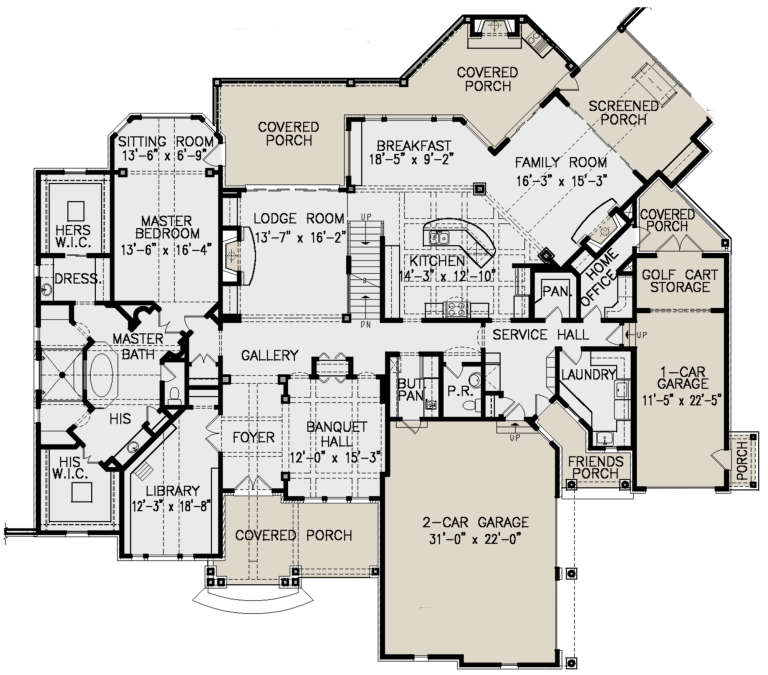 House Plan House Plan #21687 Drawing 1