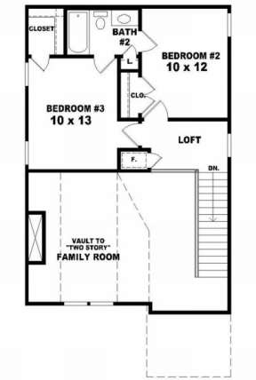 Second Floor for House Plan #053-00097
