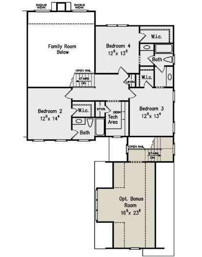 Second Floor for House Plan #8594-00276