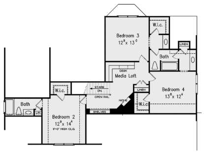 Second Floor for House Plan #8594-00277