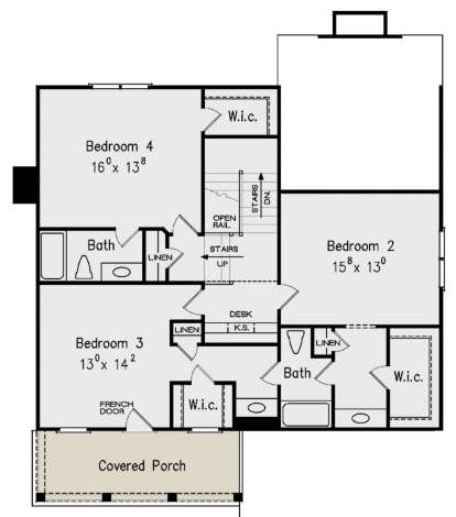 Second Floor for House Plan #8594-00278