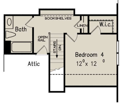 Optional Second Floor for House Plan #8594-00279