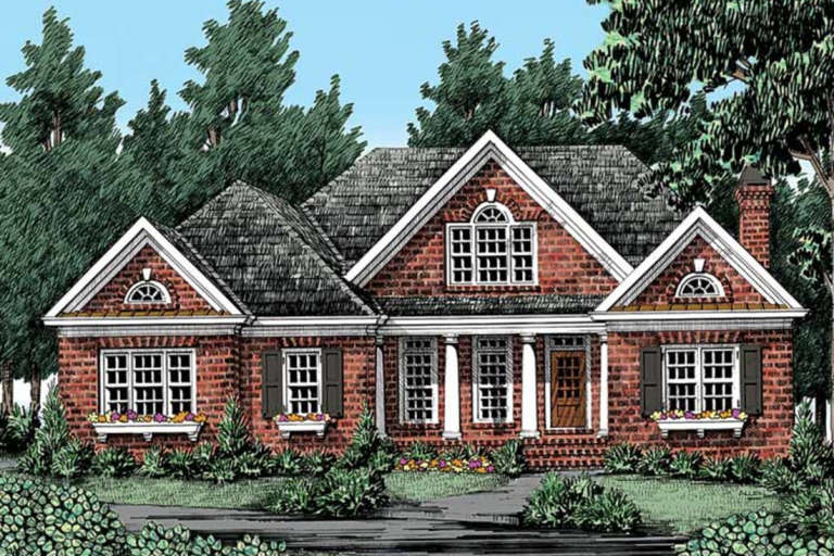 House Plan House Plan #21743 Front Elevation 