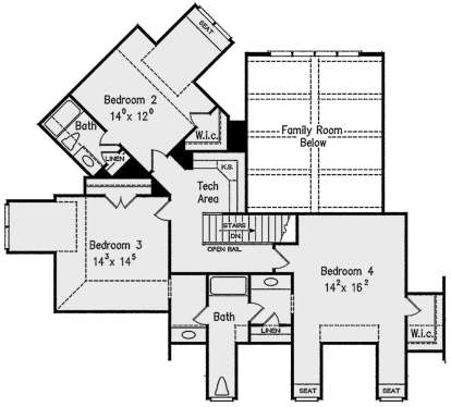 Second Floor for House Plan #8594-00281