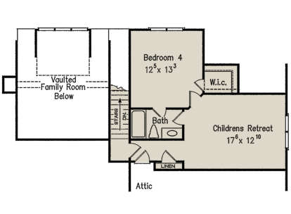 Optional Second Floor for House Plan #8594-00283