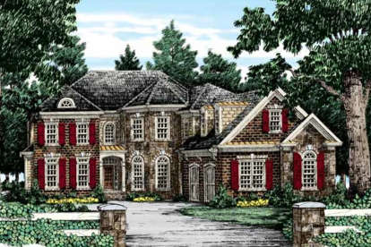 European House Plan #8594-00284 Elevation Photo