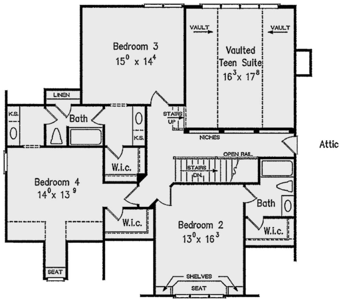 Second Floor for House Plan #8594-00285