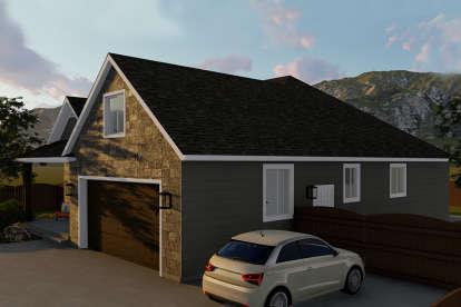 Ranch House Plan #2802-00037 Elevation Photo