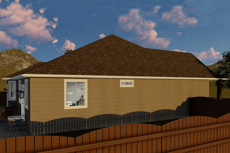 Ranch House Plan #2802-00037 Elevation Photo