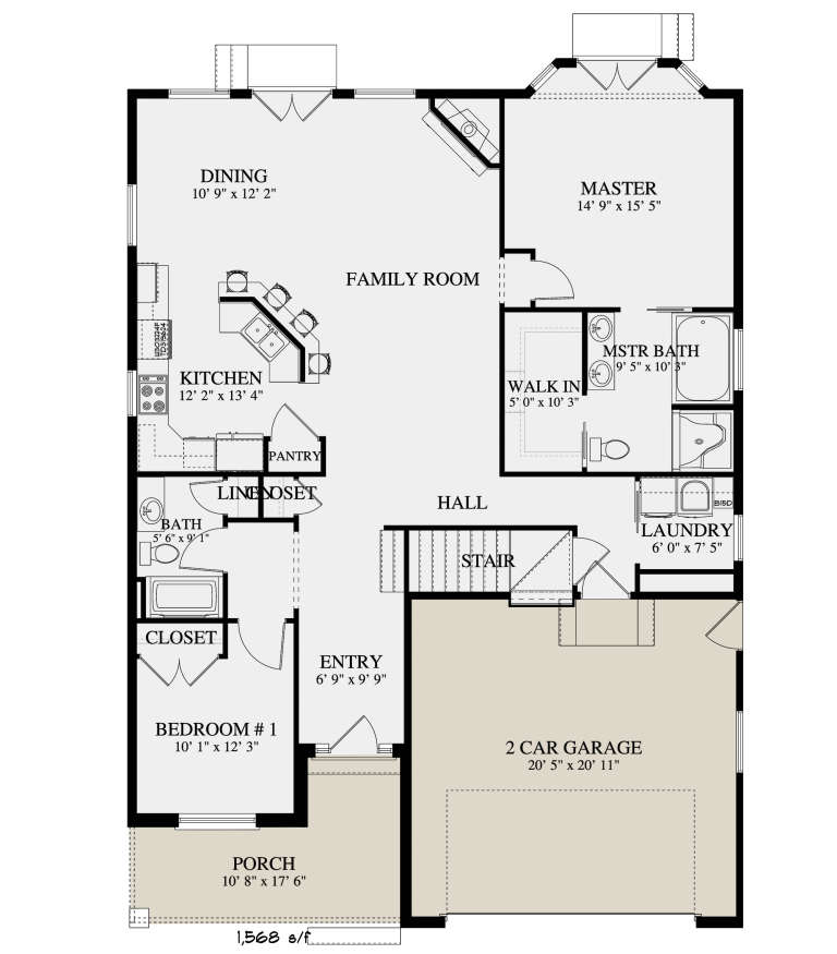 House Plan House Plan #21785 Drawing 1