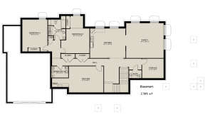 Basement for House Plan #2802-00038
