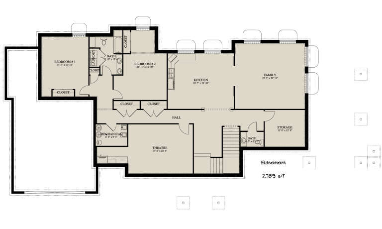 House Plan House Plan #21792 Drawing 2
