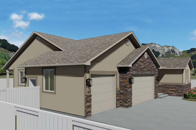 Ranch House Plan #2802-00039 Elevation Photo