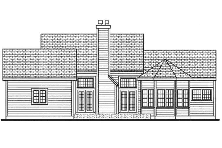 Farmhouse House Plan #033-00031 Elevation Photo