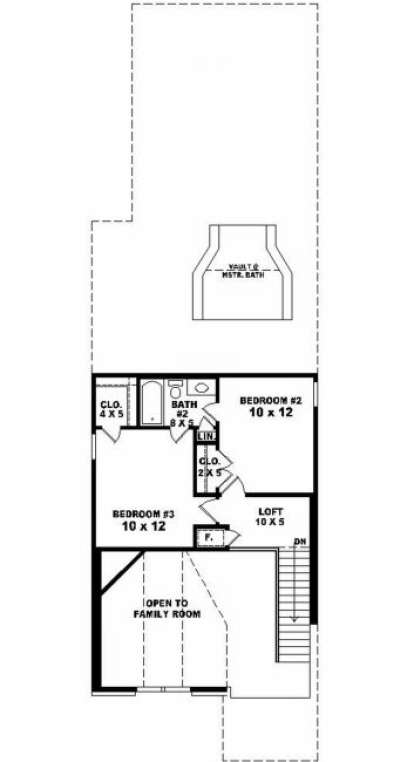 Second Floor for House Plan #053-00098