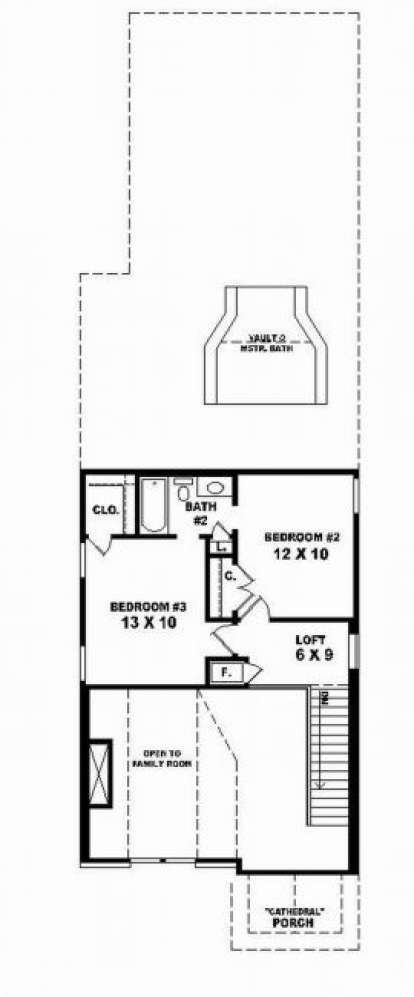Second Floor for House Plan #053-00099